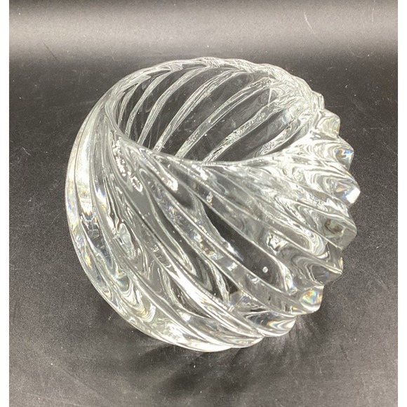Votive‎ Holder Partylite Clear Swirl 2.5" x 3" Candle Decor Glass Home Accent - Picture 2 of 2
